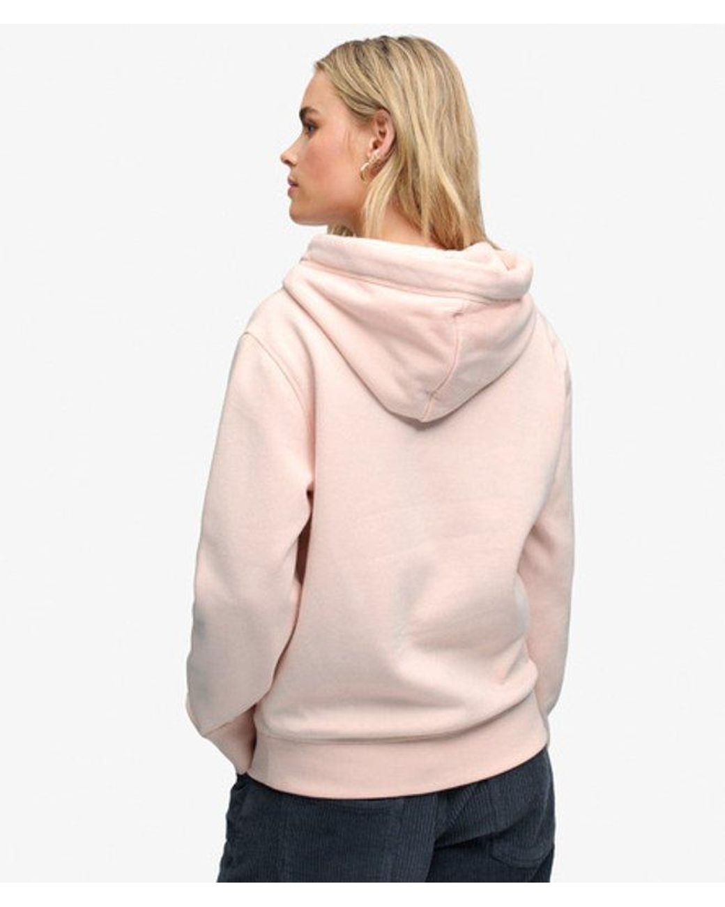 Superdry Pink & Co Signature Embroidered Hoodie
