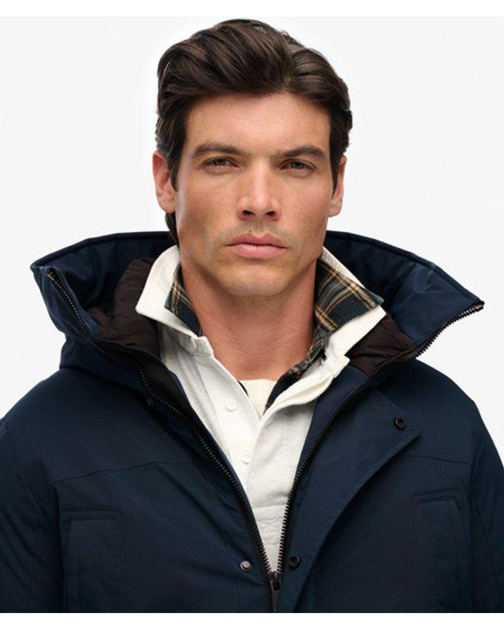 Superdry Blue & Co City Padded Parka Coat for men