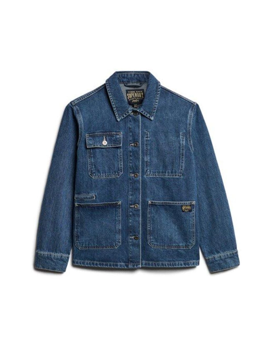 Superdry Blue Denim Chore Jacket