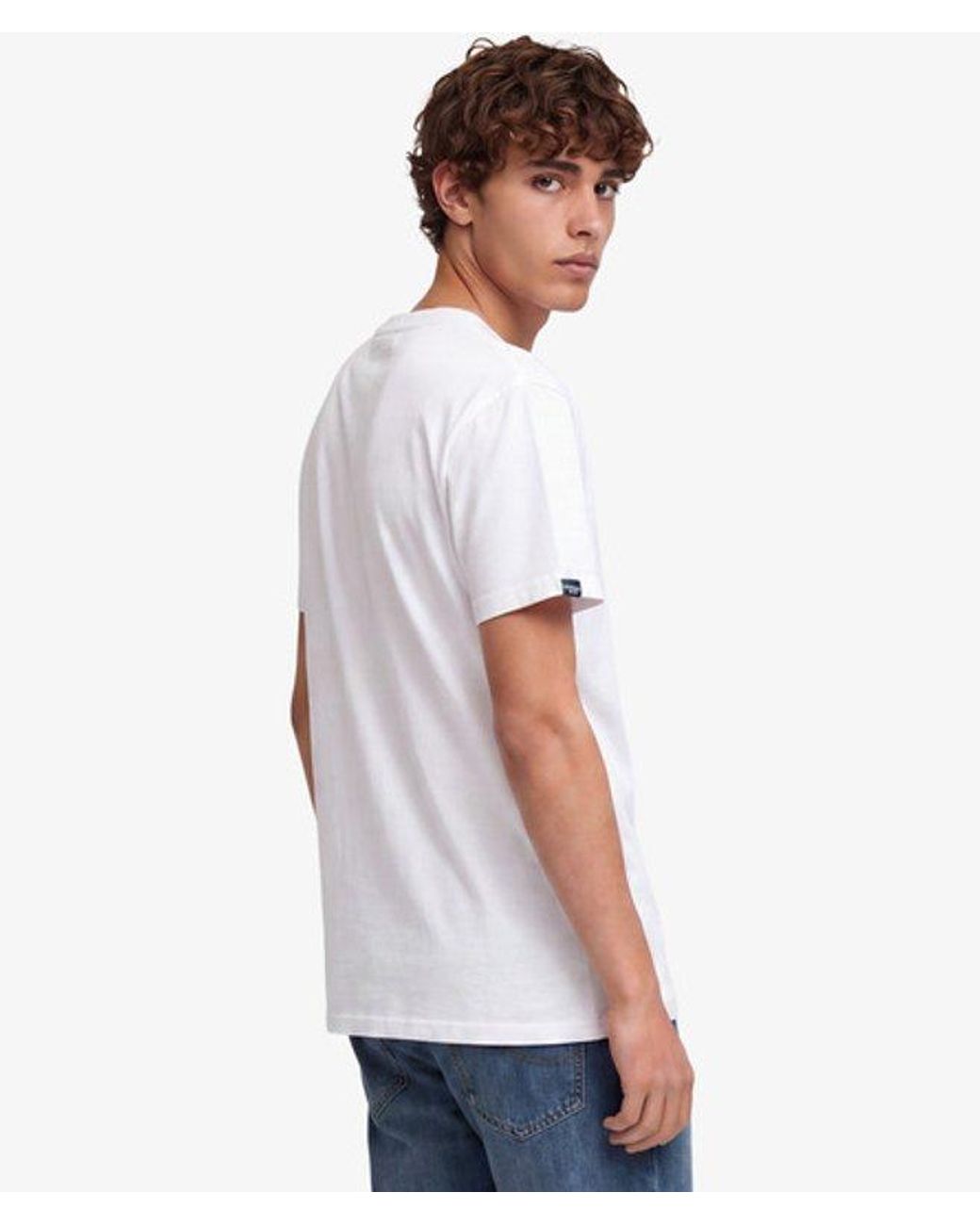 Superdry White & Co Logo Embroidered T-shirt for men