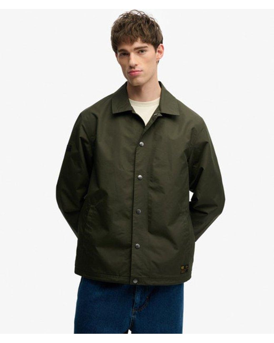 Superdry Surplus Otto Coach Jacket in het Green voor heren