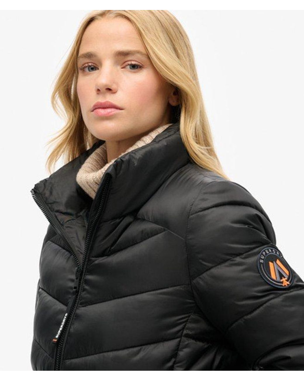 Superdry Black & Co Fuji Quilted Padded Jacket