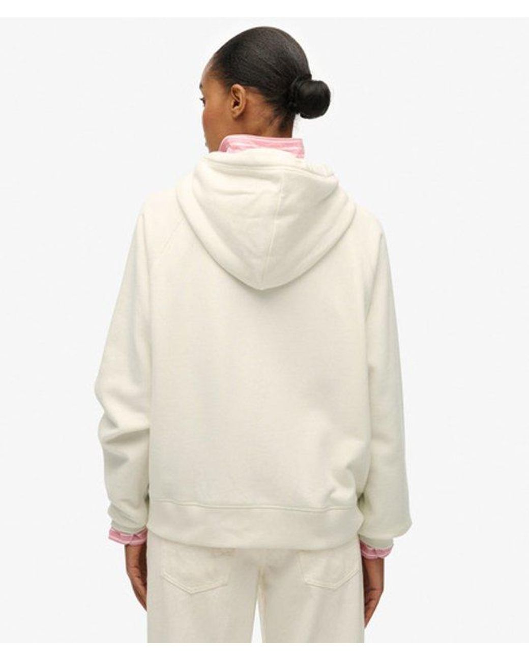Superdry Natural & Co Essential Logo Raglan Zip Hoodie