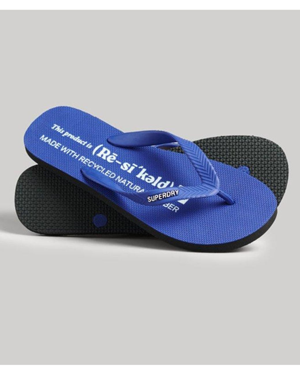 Tongs studios Superdry pour homme en coloris Blue