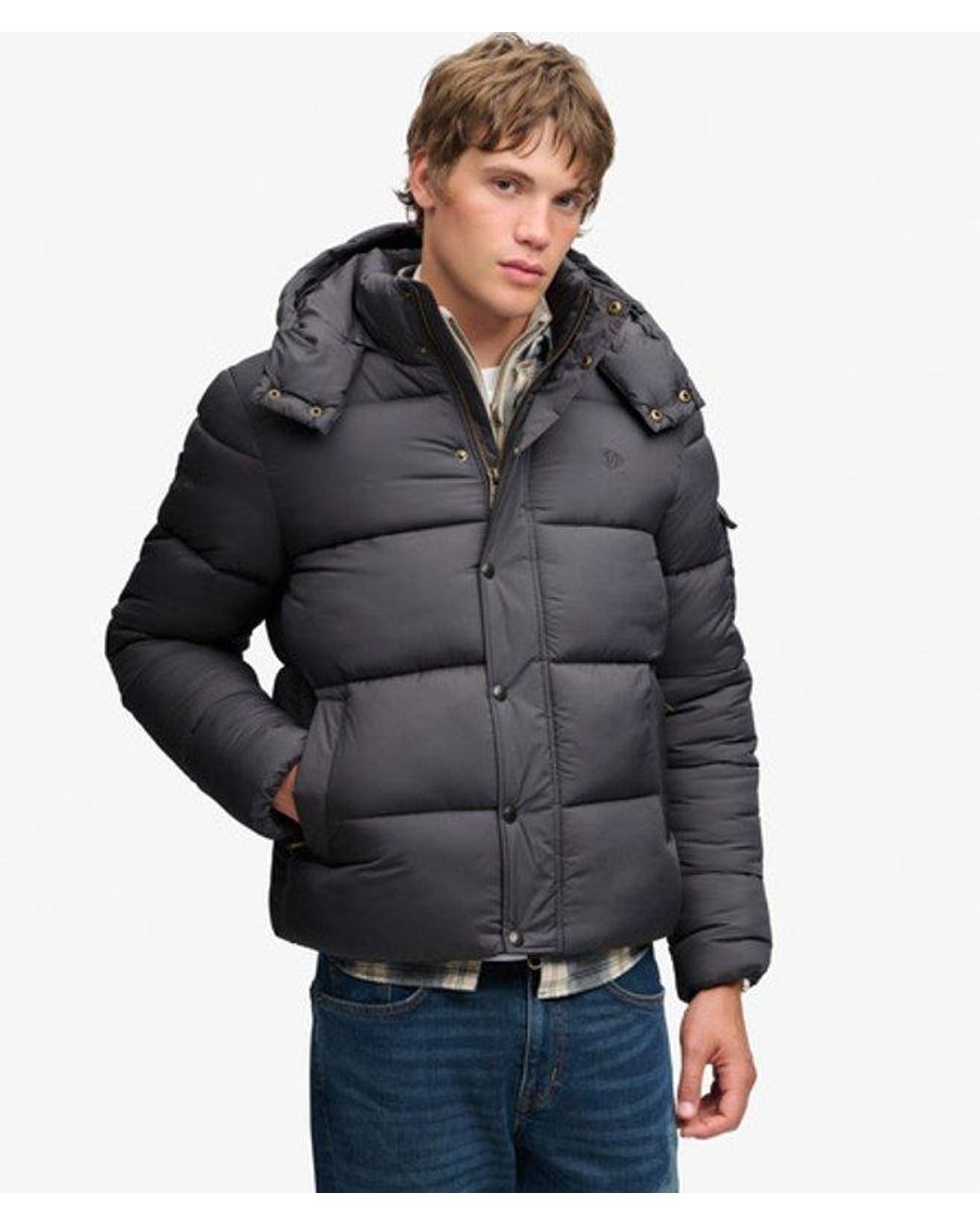 Superdry Black & Co Premium Ripstop Puffer Jacket for men