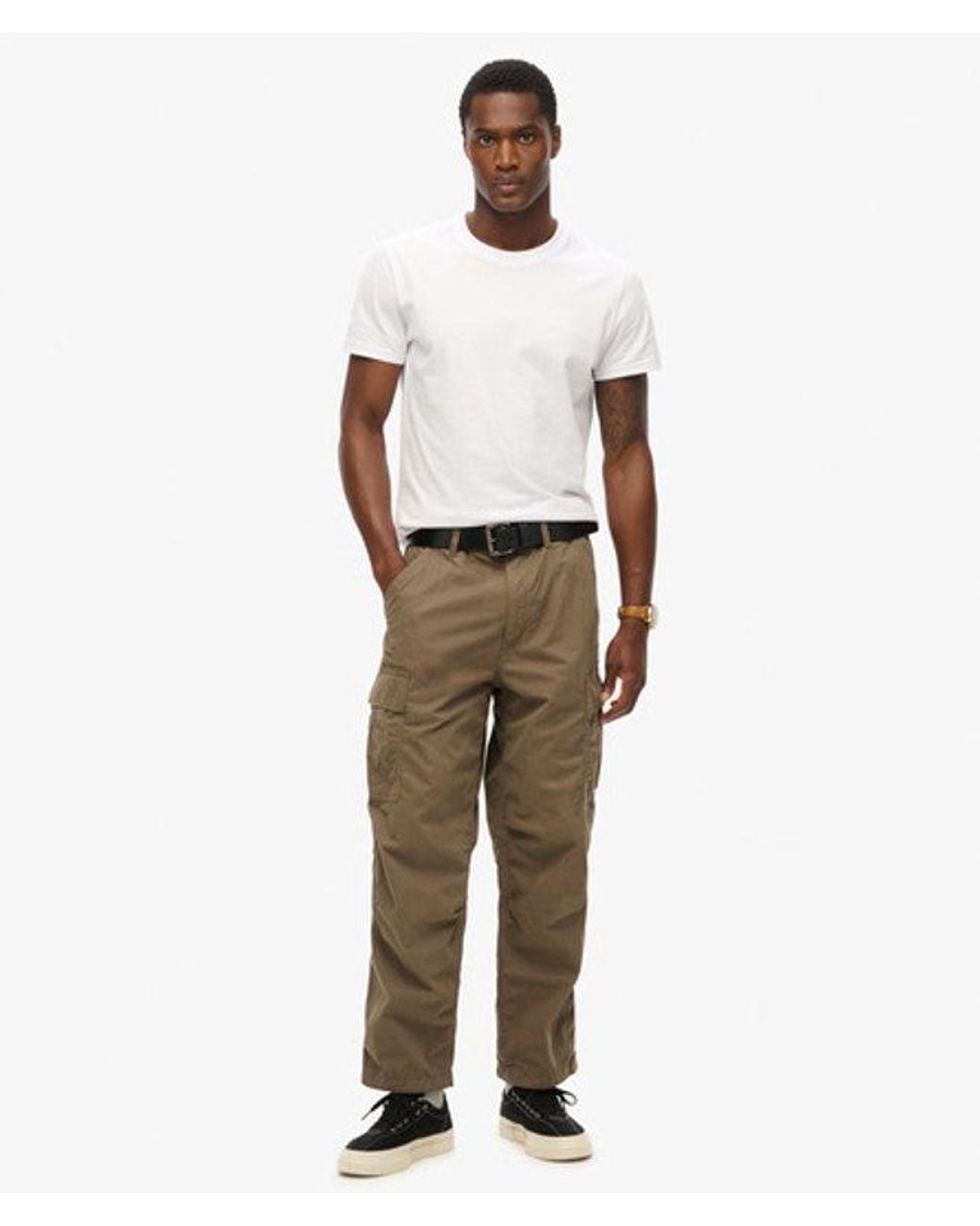 Superdry Natural & Co Organic Cotton Vintage Parachute Cargo Pants for men