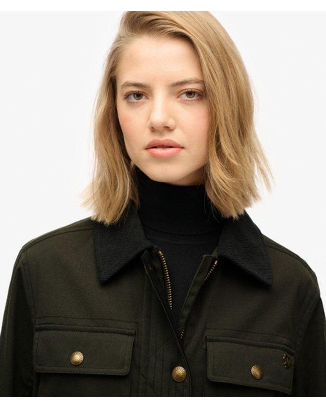 Superdry Waxjas in het Black