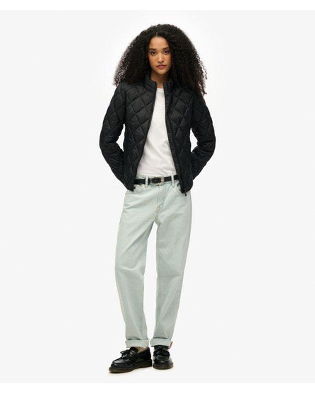 Superdry Black & Co Diamond Quilt Fuji Lite Jacket