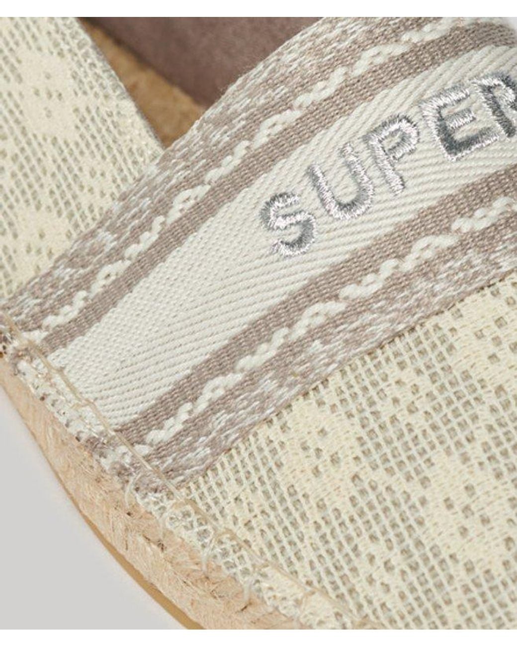 Superdry Metallic & Co Canvas Espadrille Overlay Shoes