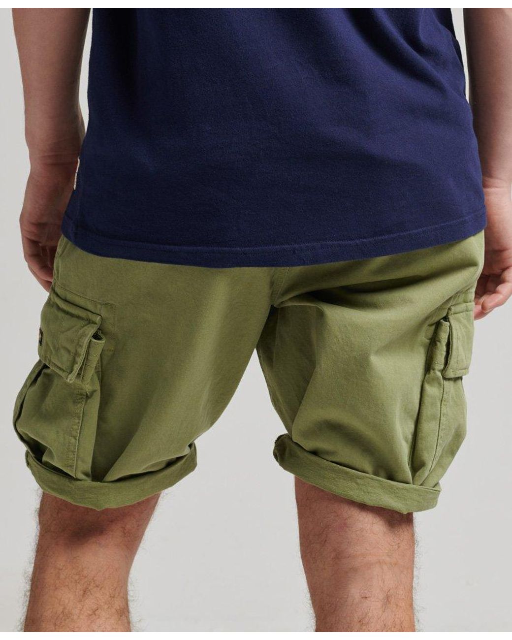 Superdry Organic Cotton Vintage Core Cargo Heavy Shorts Green for Men | Lyst