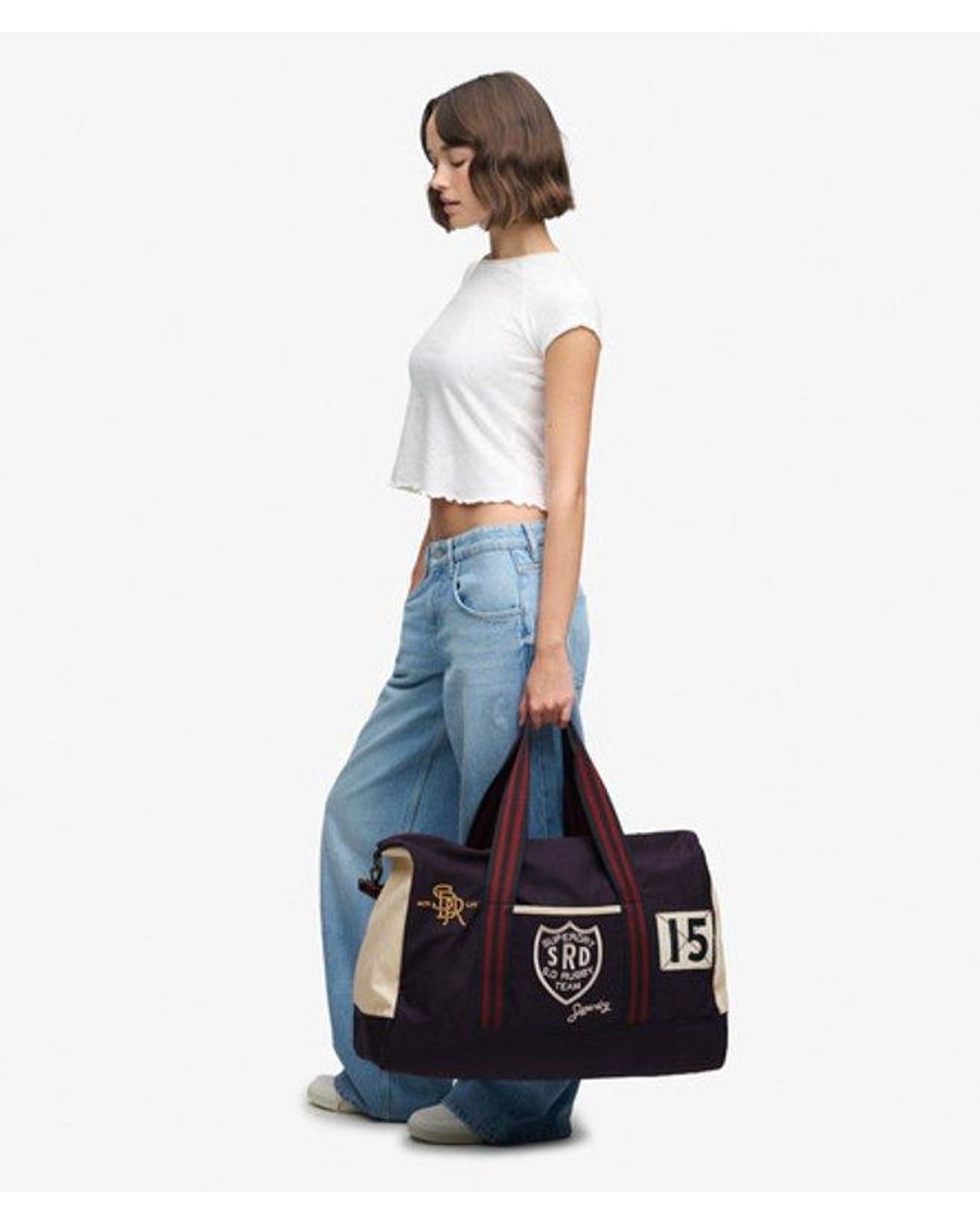 Superdry Blue & Co Vintage Patch Weekender Bag