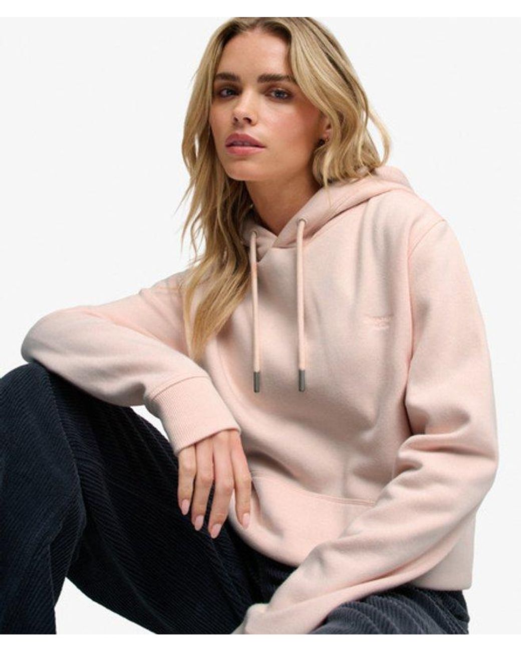 Superdry Pink & Co Signature Embroidered Hoodie