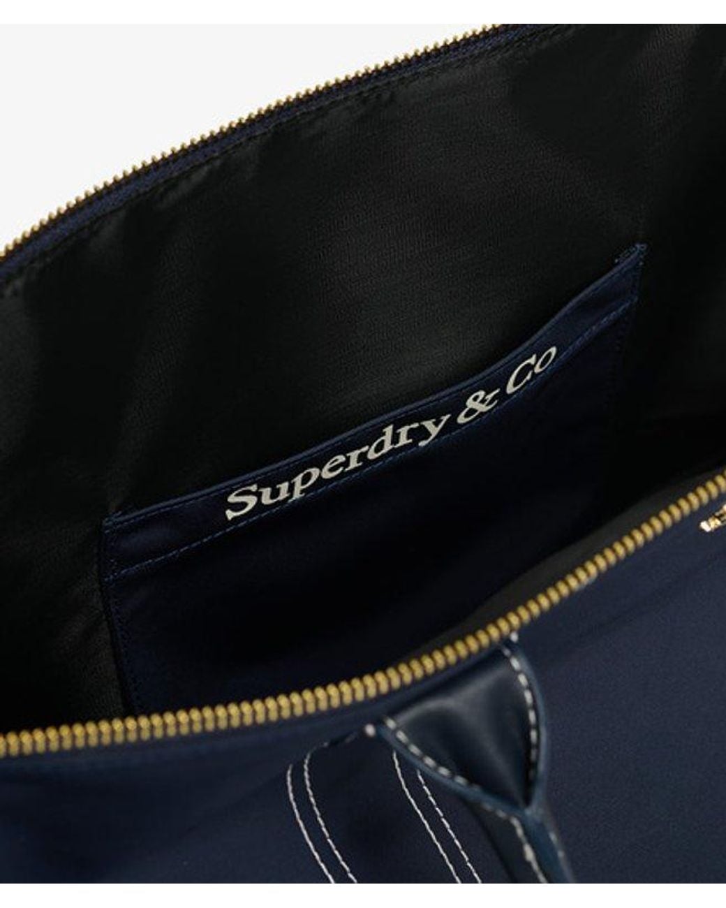 Superdry Blue Sd & Co Nylon Tote Bag