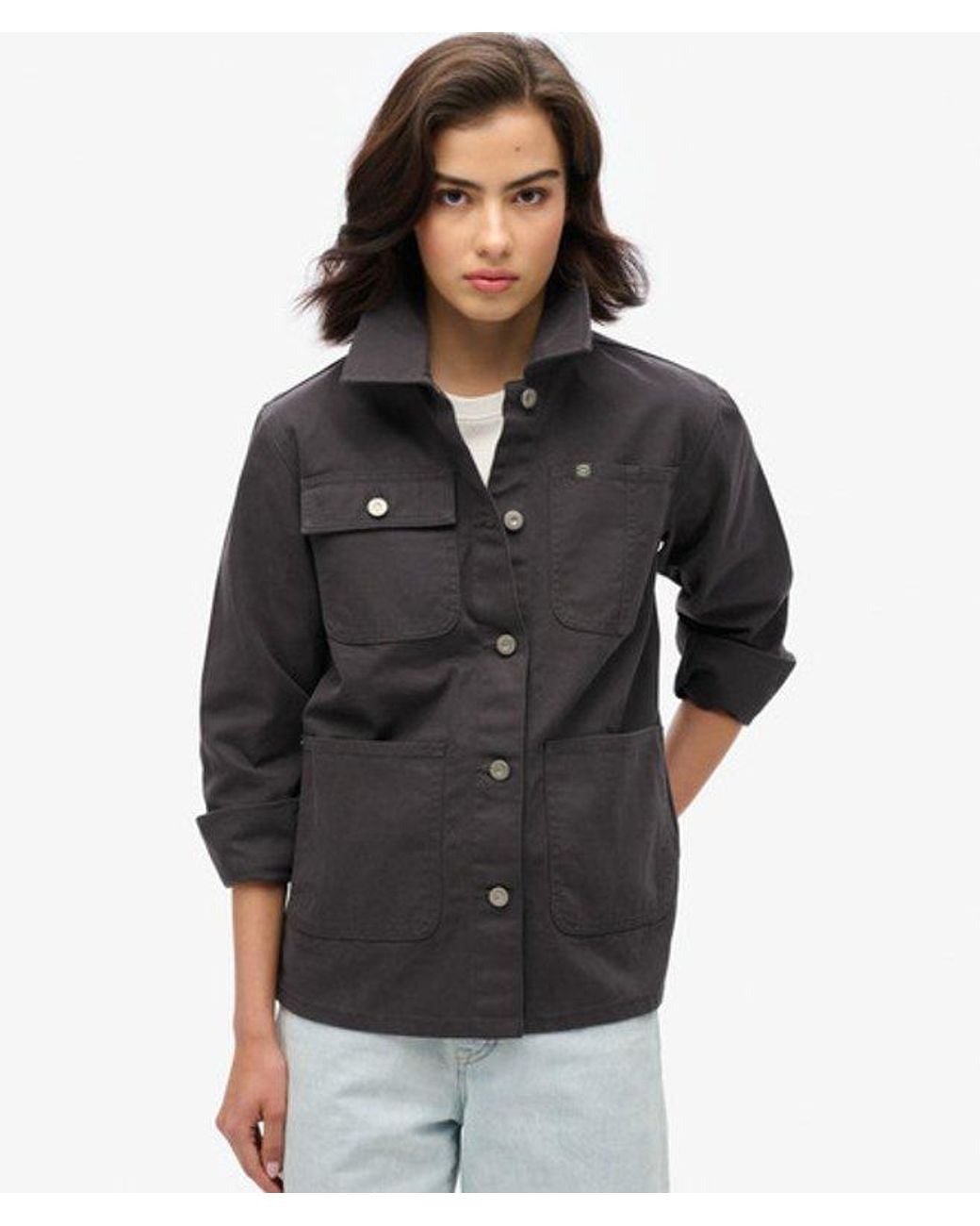 Superdry Black & Co Embroidered Chore Jacket