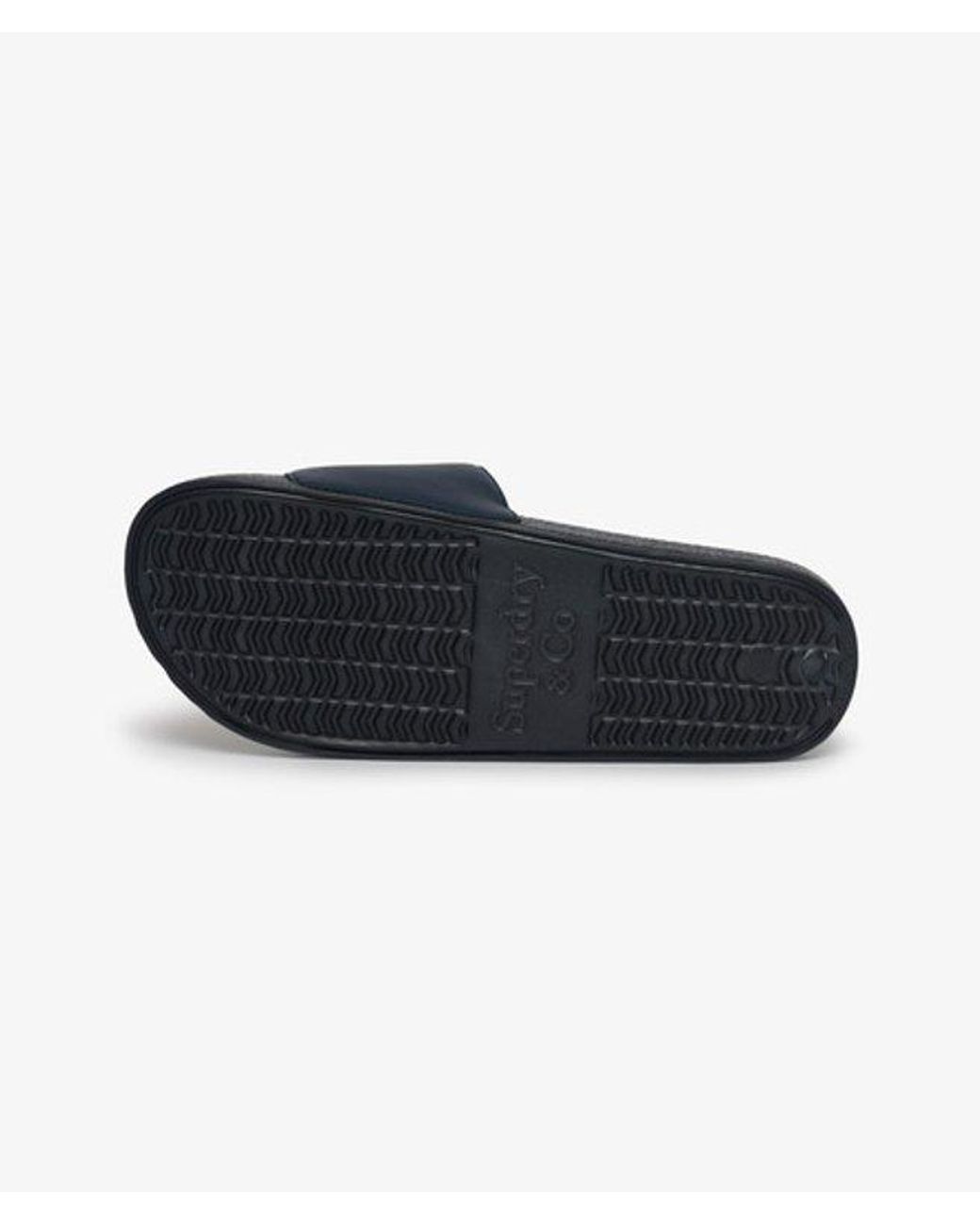 Superdry Blue & Co Varsity Flag Pool Slides