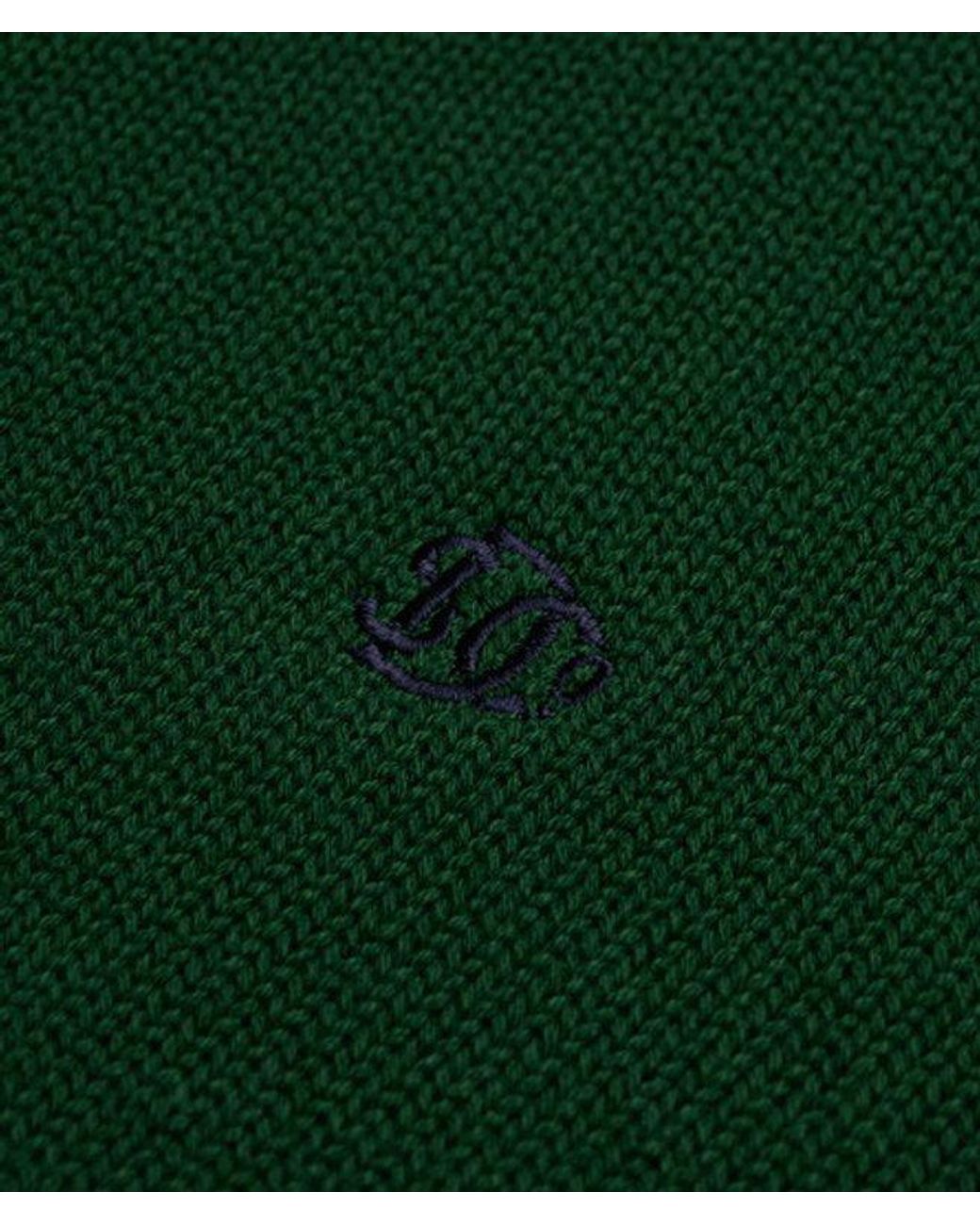Superdry Green & Co Cotton Half Zip Knit Jumper for men