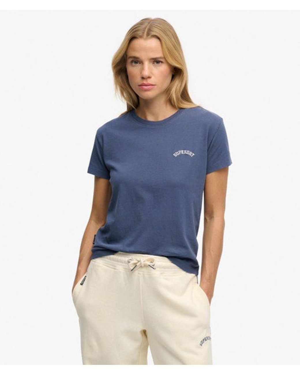 Superdry Blue & Co Essential Logo Fitted T-shirt