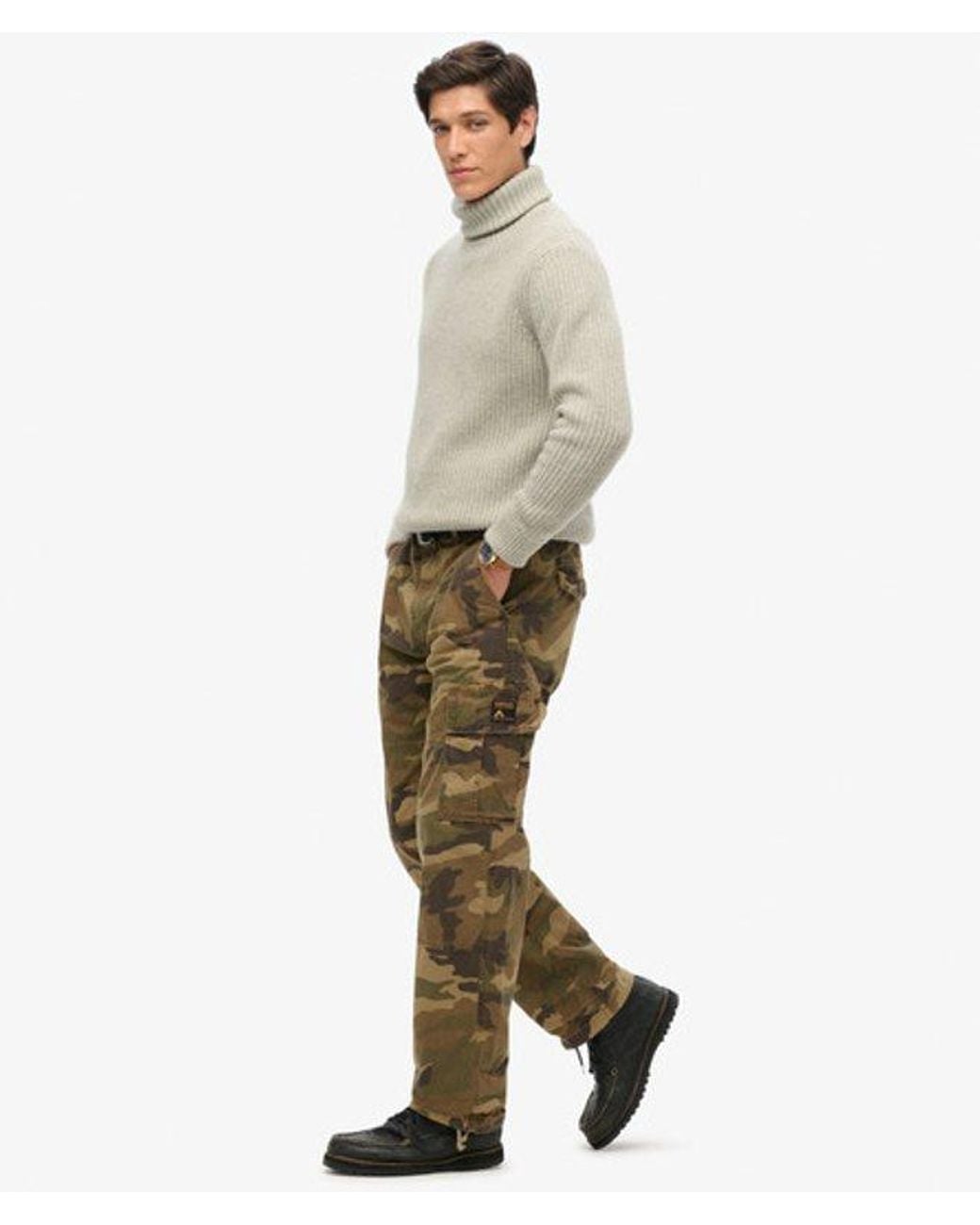 Superdry Natural & Co Organic Cotton baggy Cargo Pants for men