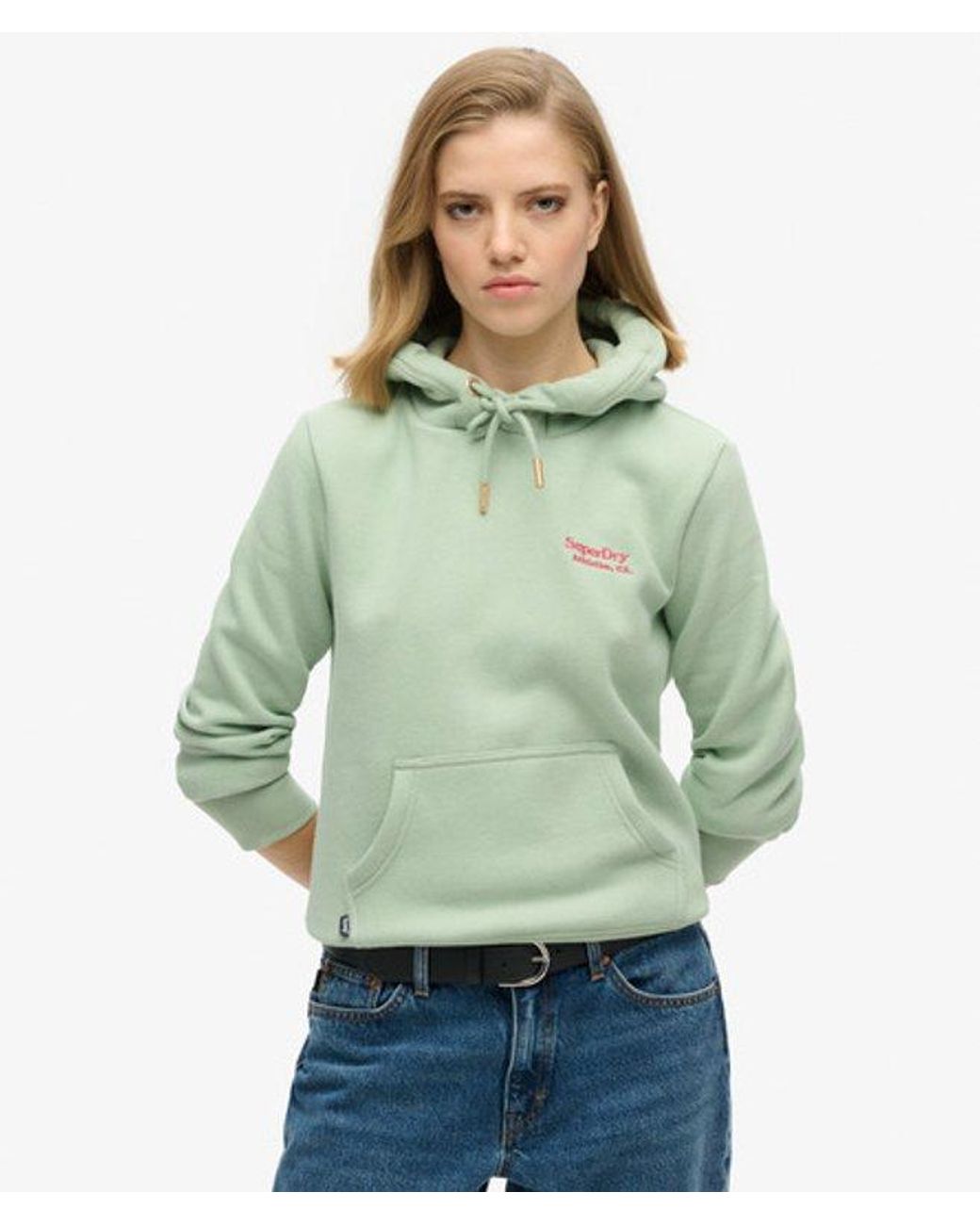 Superdry Green Essential Logo Hoodie
