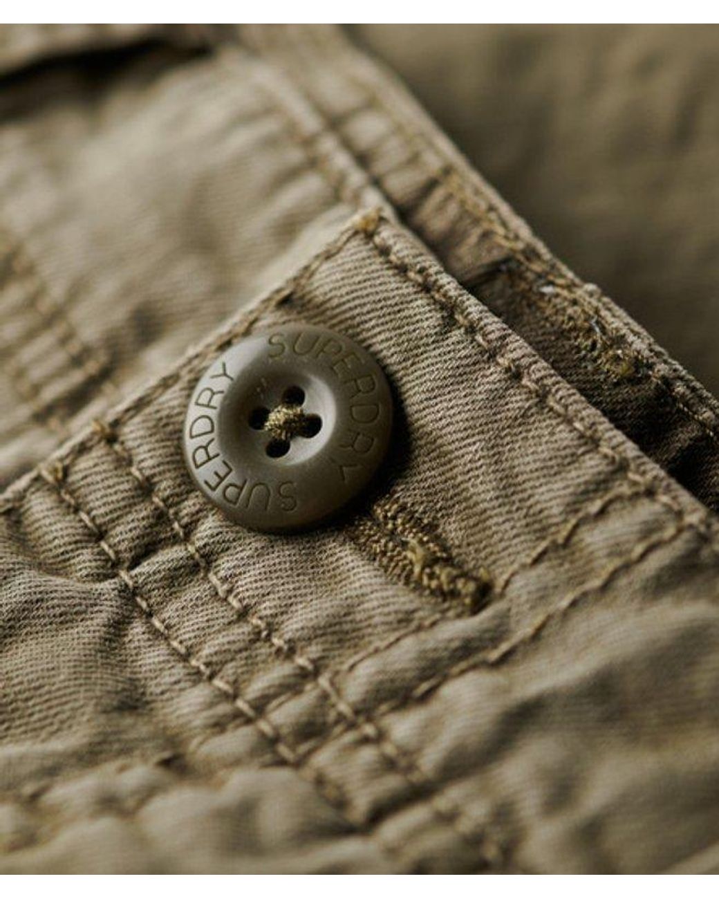 Superdry Core Cargo Short Relaxed Pasvorm in het Natural voor heren
