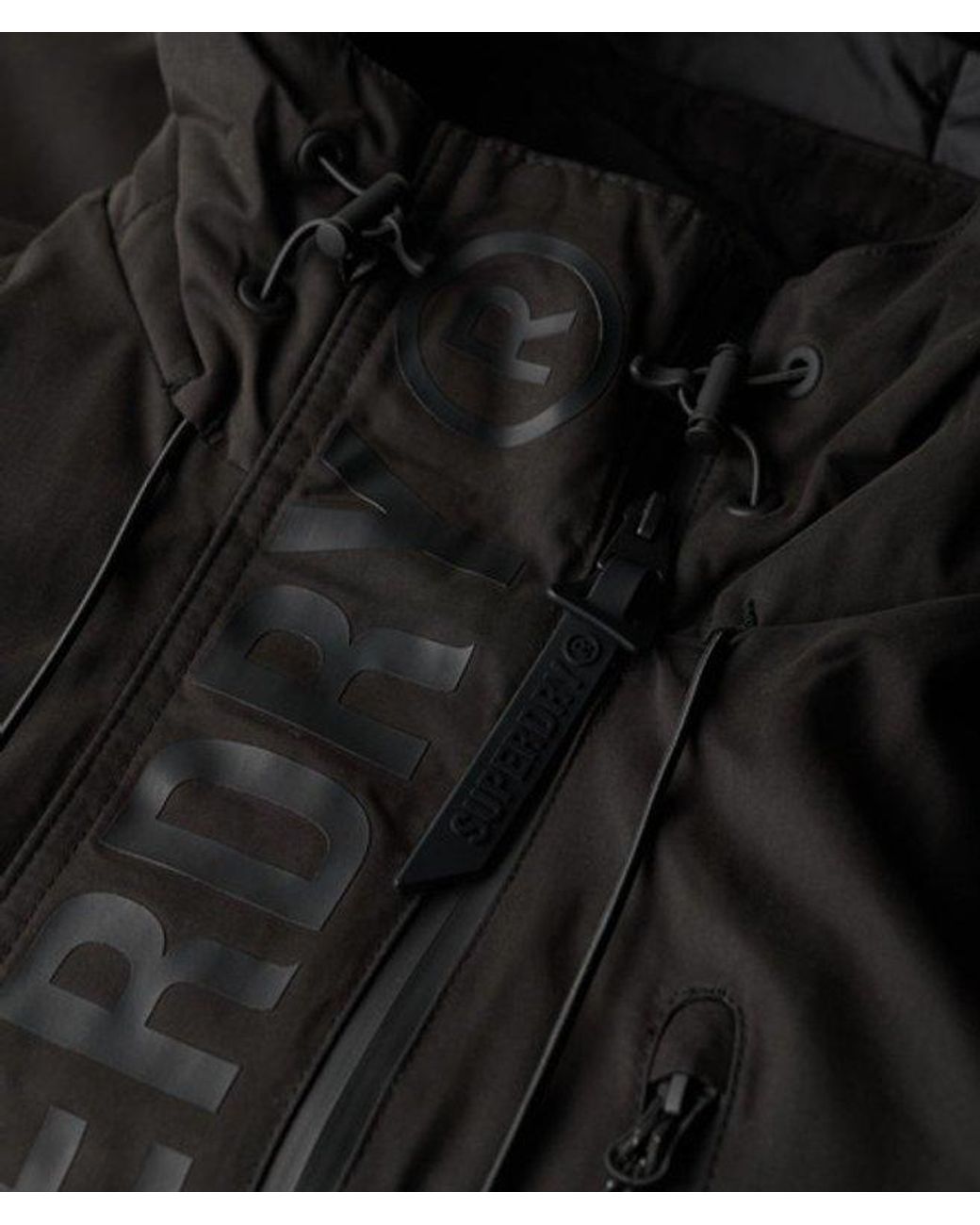 Superdry Black Ultimate Microfibre Sd-wind Jacket