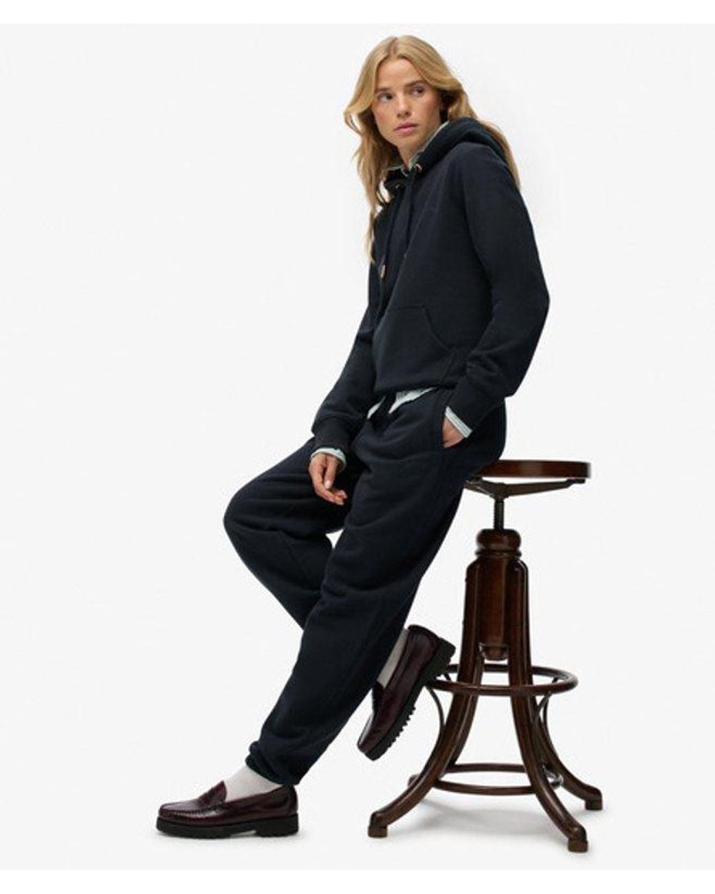 Superdry Essential Logo joggingbroek in het Black
