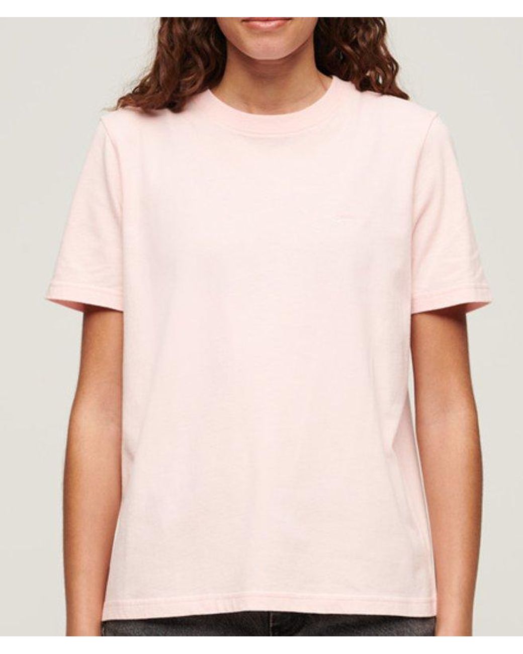 Superdry Natural Organic Cotton Vintage Logo Embroidered T-Shirt
