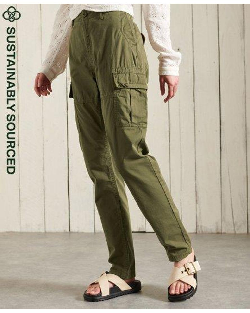 Superdry Slim Cargo Pants in Green | Lyst
