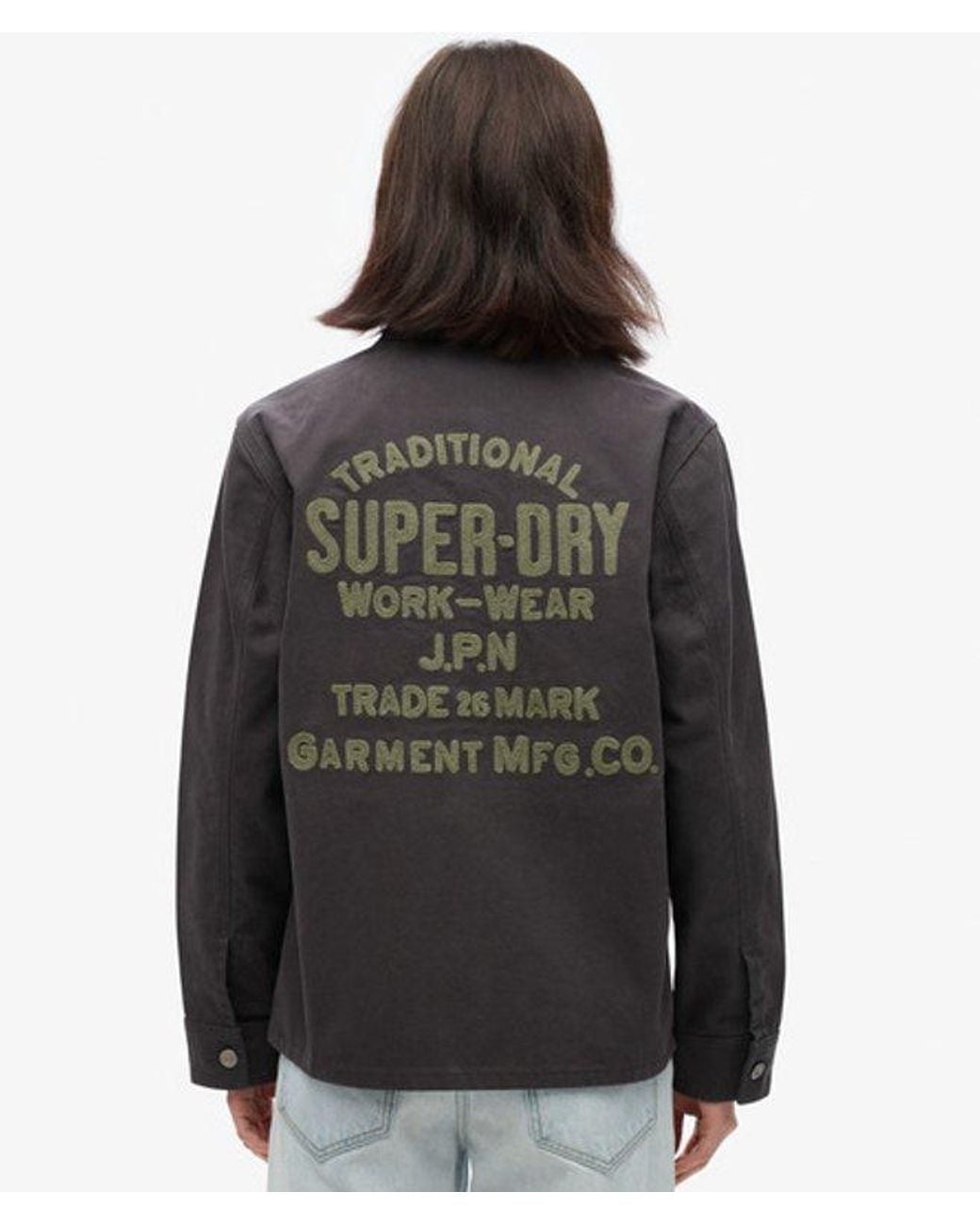 Superdry Black & Co Embroidered Chore Jacket