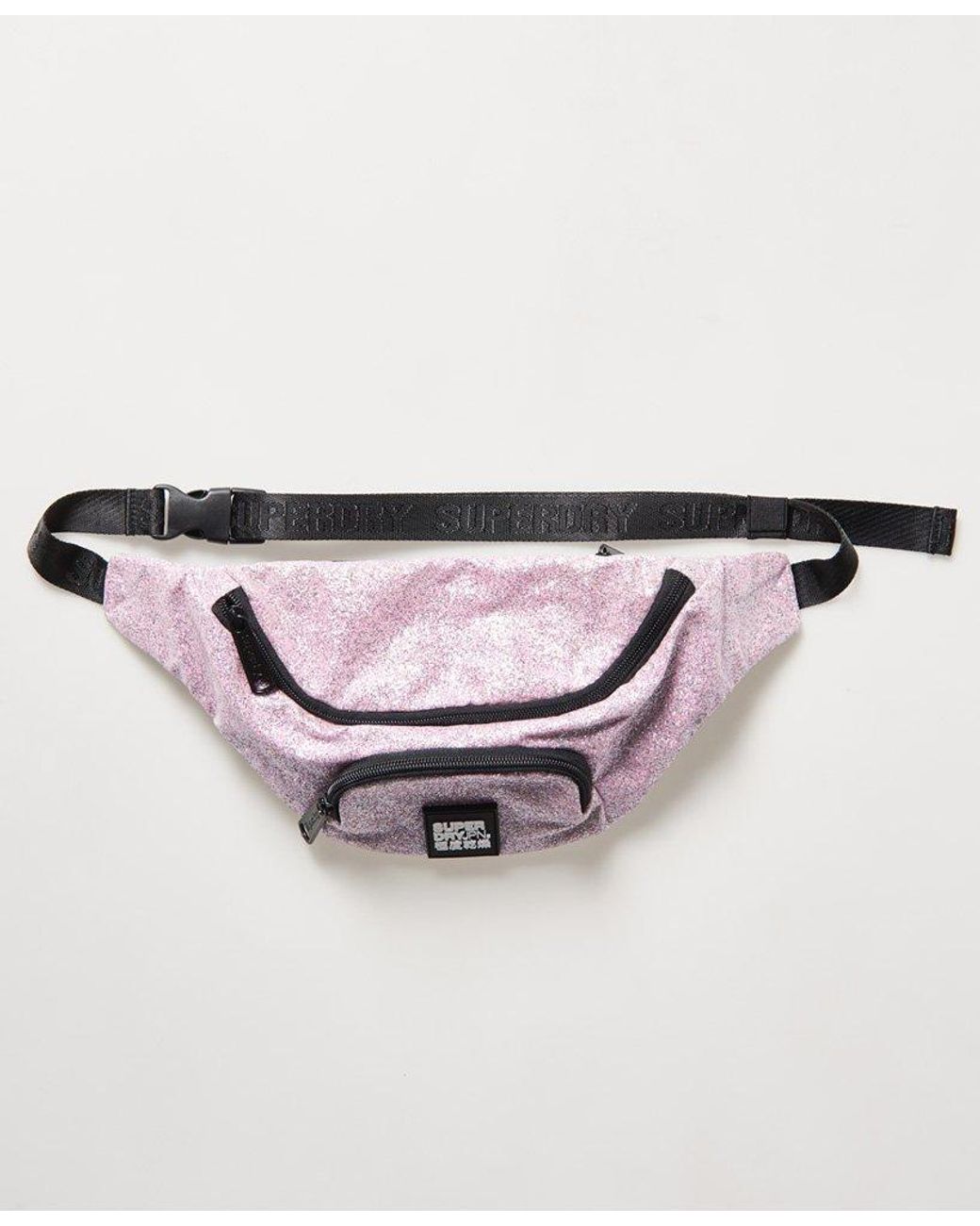 Superdry Glitter Bum Bag Pink | Lyst