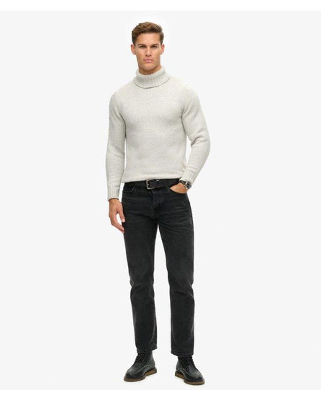 Superdry & Co Geborstelde Coltrui in het White voor heren