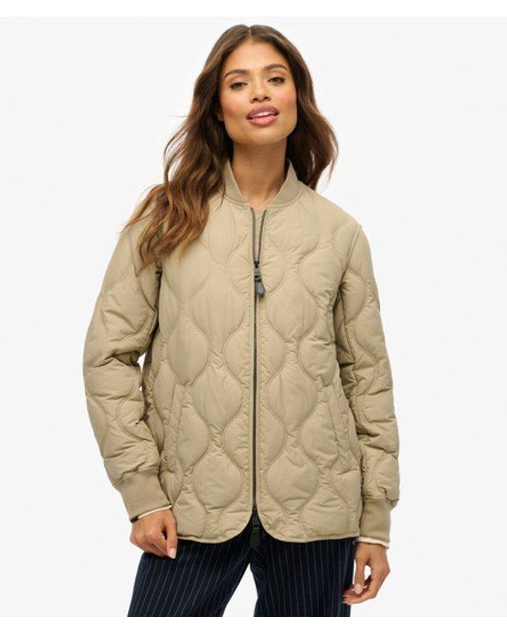 Superdry Natural Short Quilted Liner Jacket