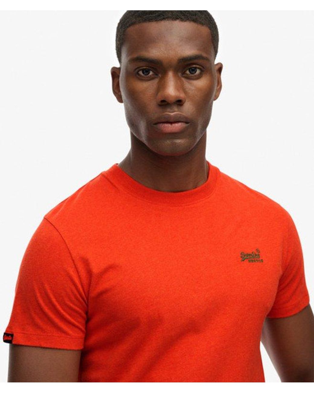 Superdry Red & Co Essential Logo T-shirt for men