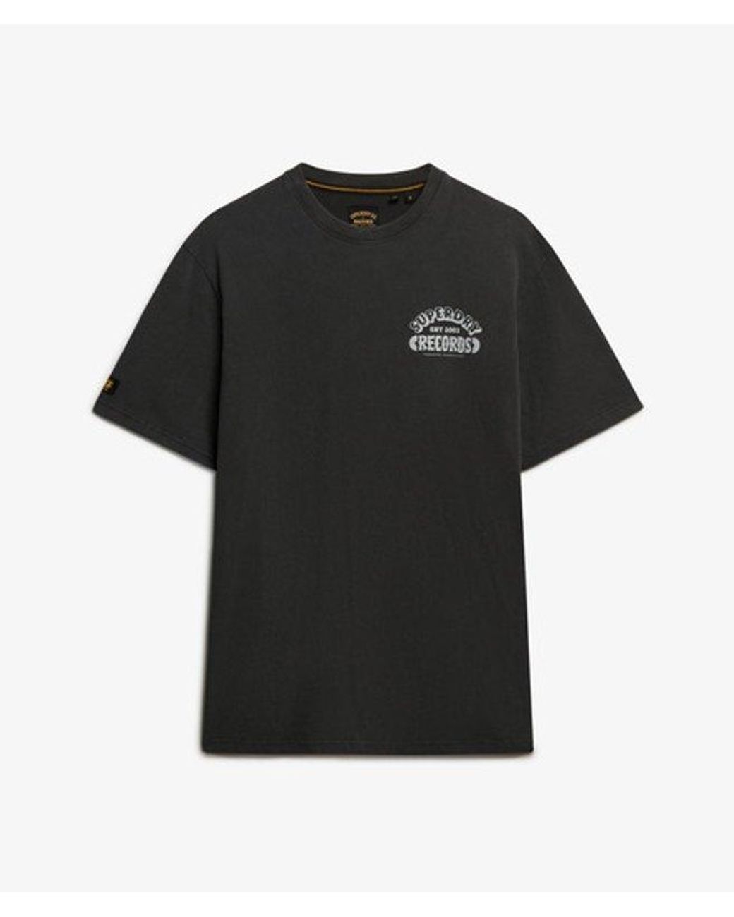Superdry Green & Co Record Label Oversized T-shirt for men