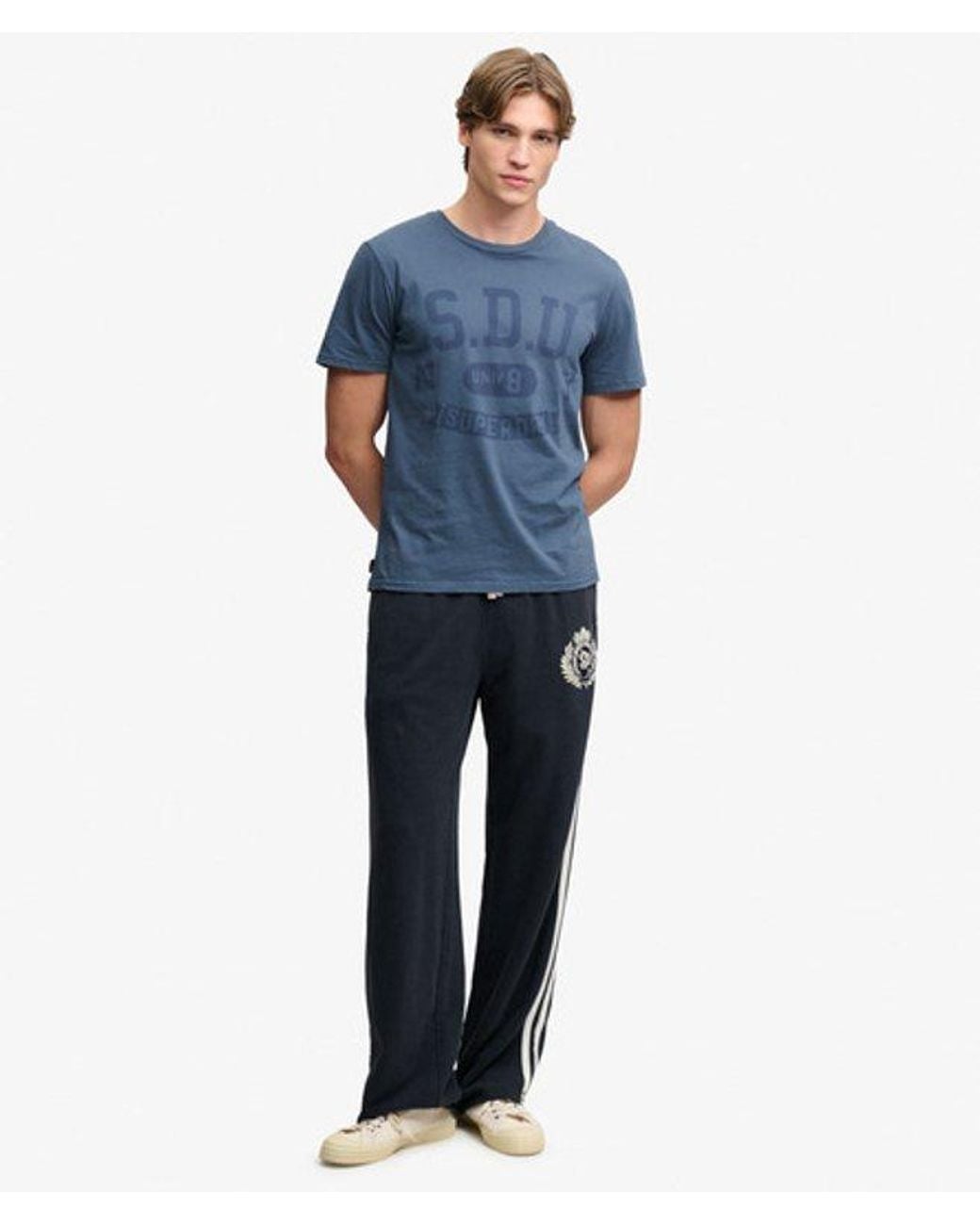 Superdry Blue & Co Athletic Tonal T-shirt for men