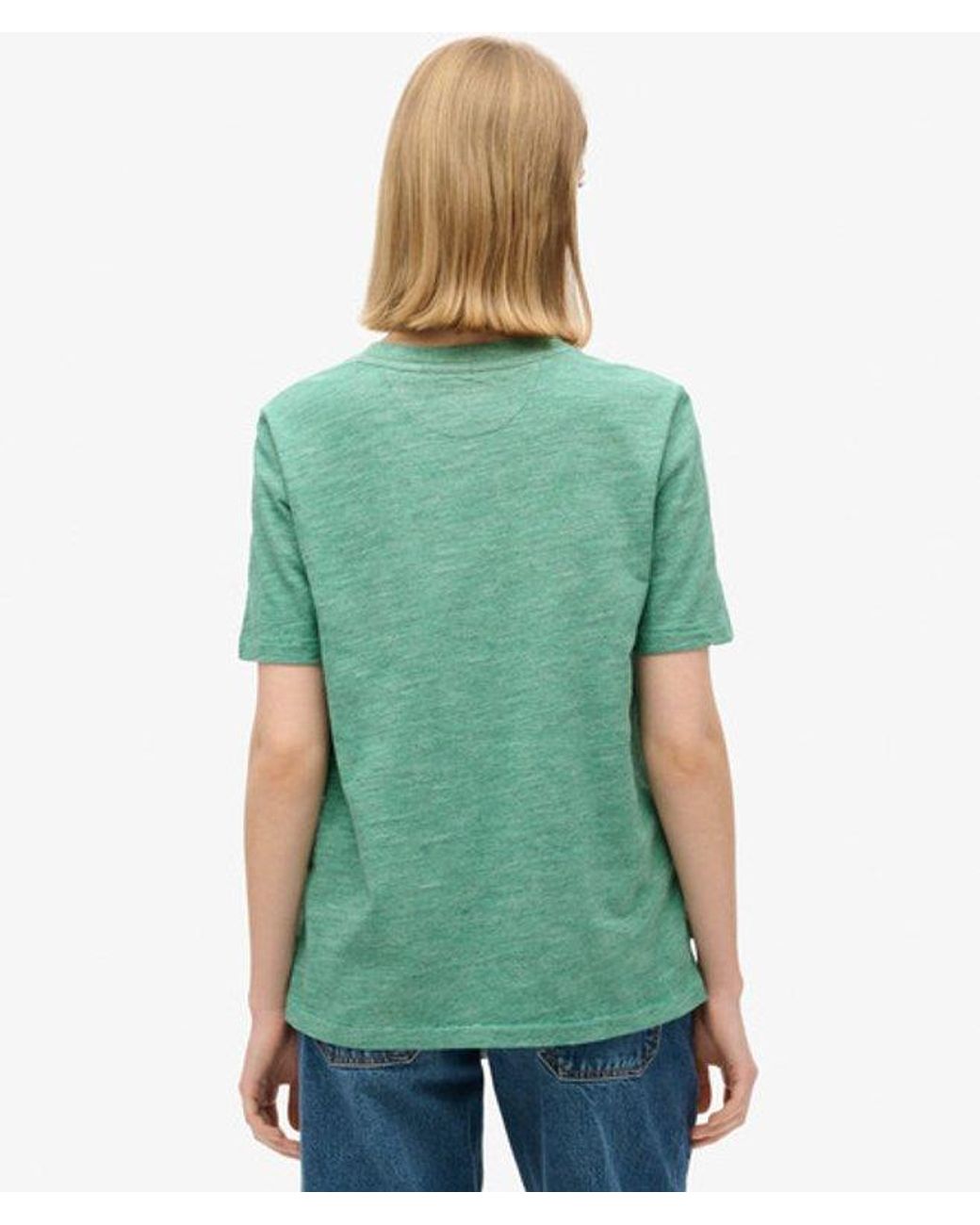 Superdry Green & Co Essential Logo Overdyed T-shirt