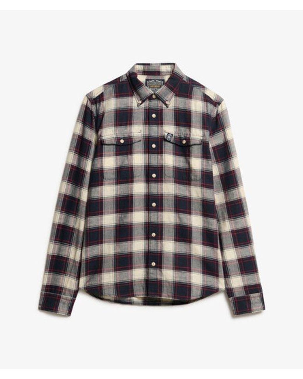 Superdry Gray & Co The Merchant Store - Linen Check Shirt for men