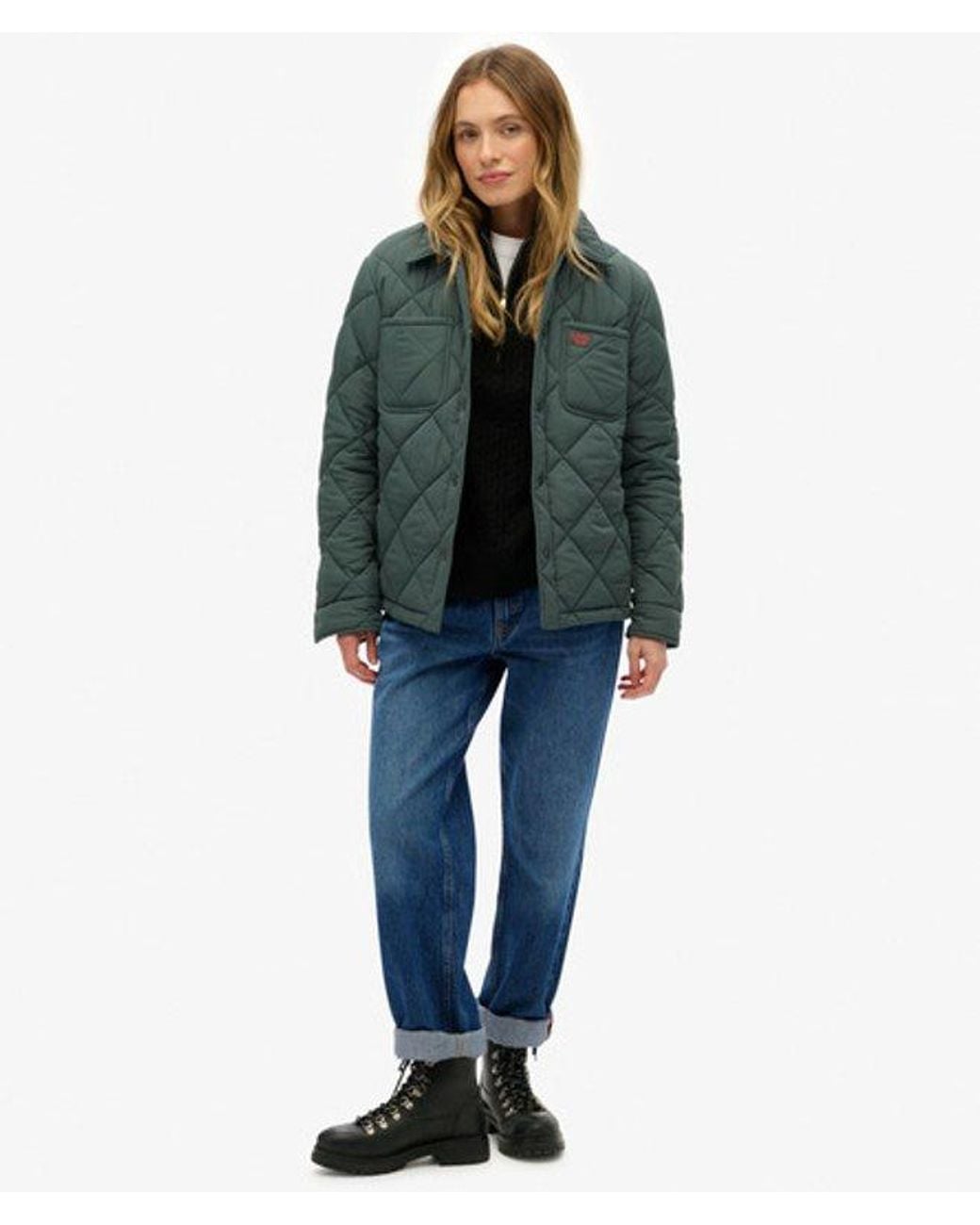 Superdry Green & Co Quilted Chore Liner Jacket