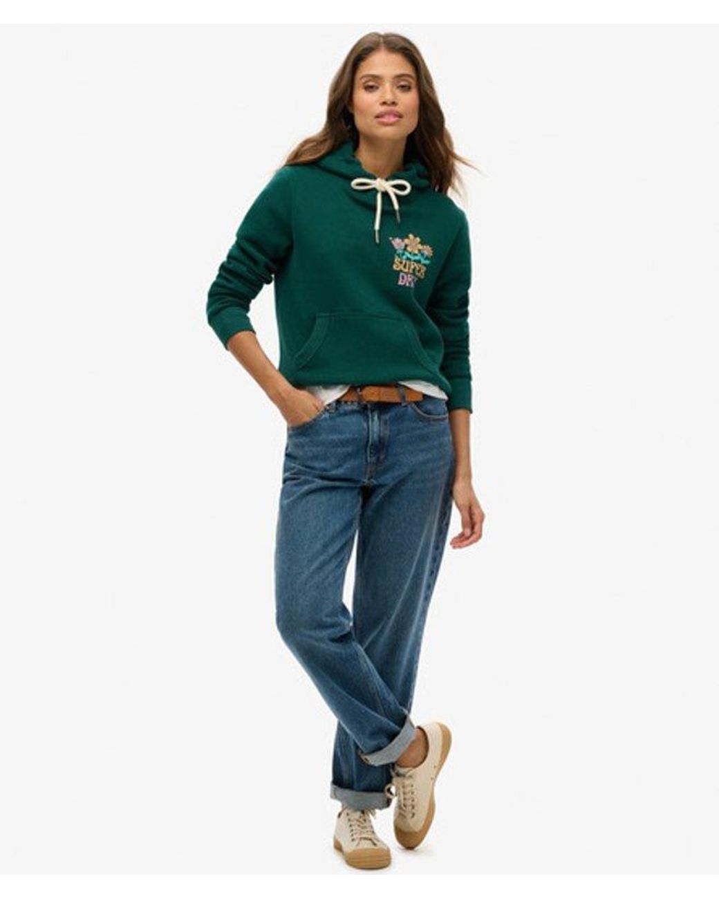 Superdry Green Summer Garden Hoodie