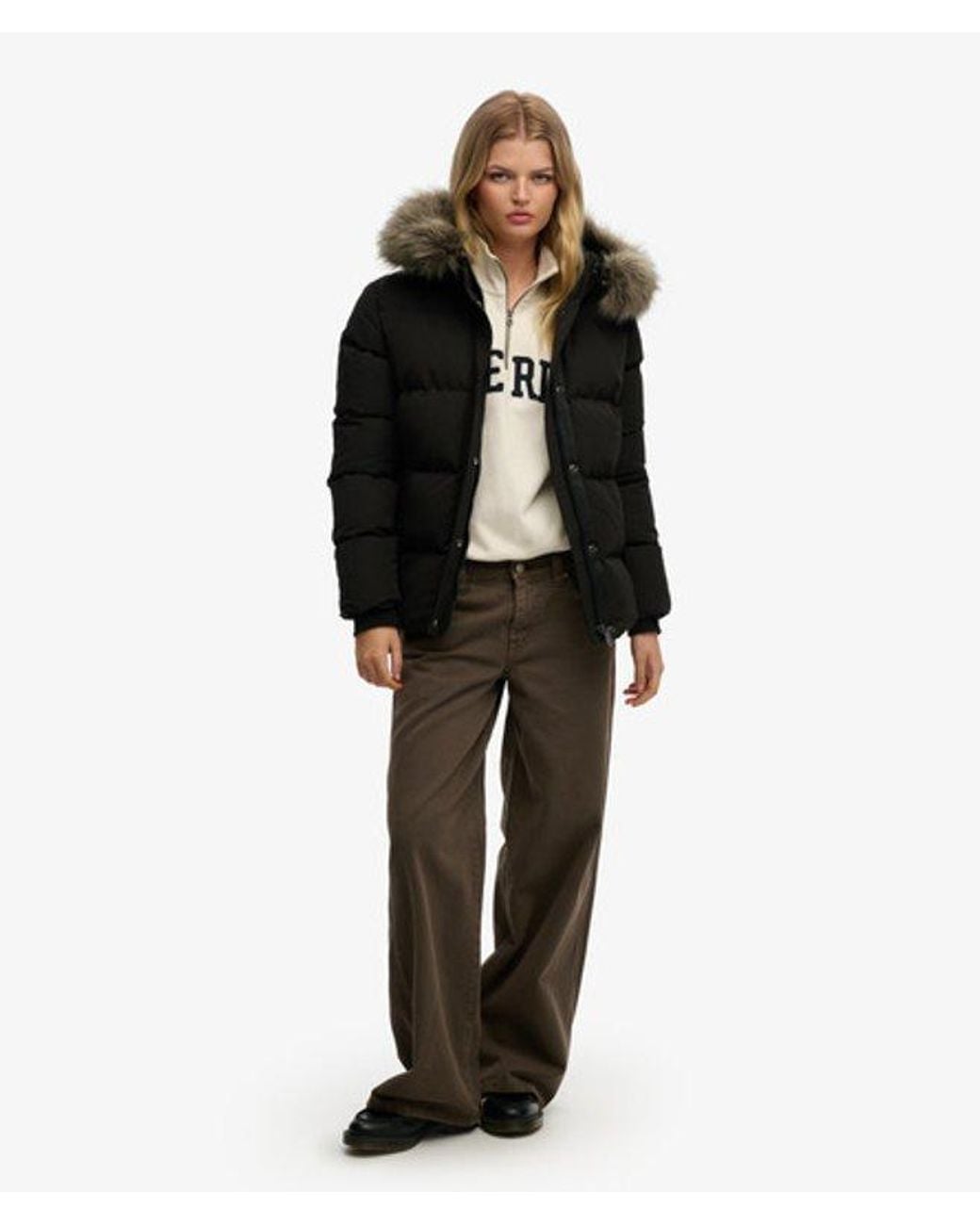 Superdry & Co Everest Classic Puffer Jas in het Black