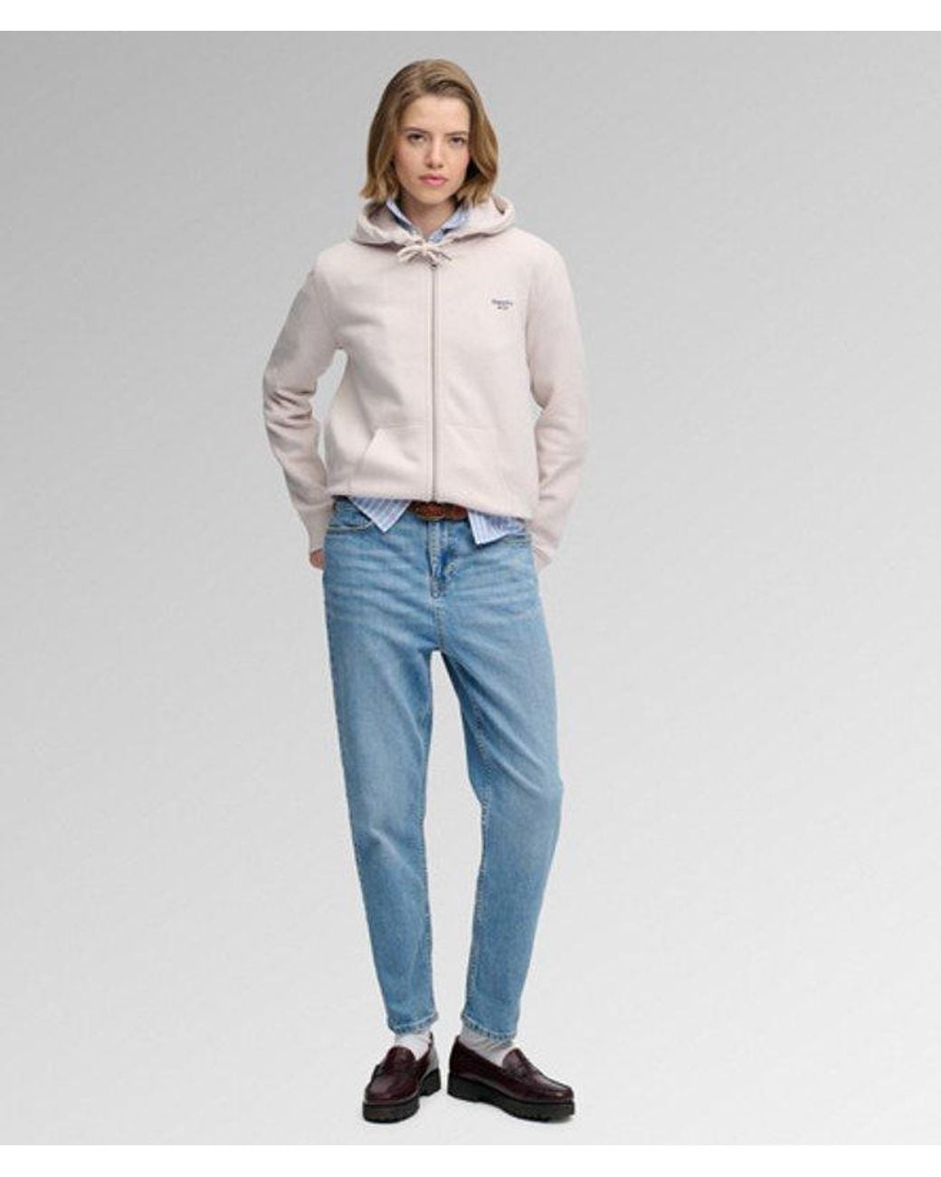 Superdry Blue & Co Signature Embroidered Zip Hoodie