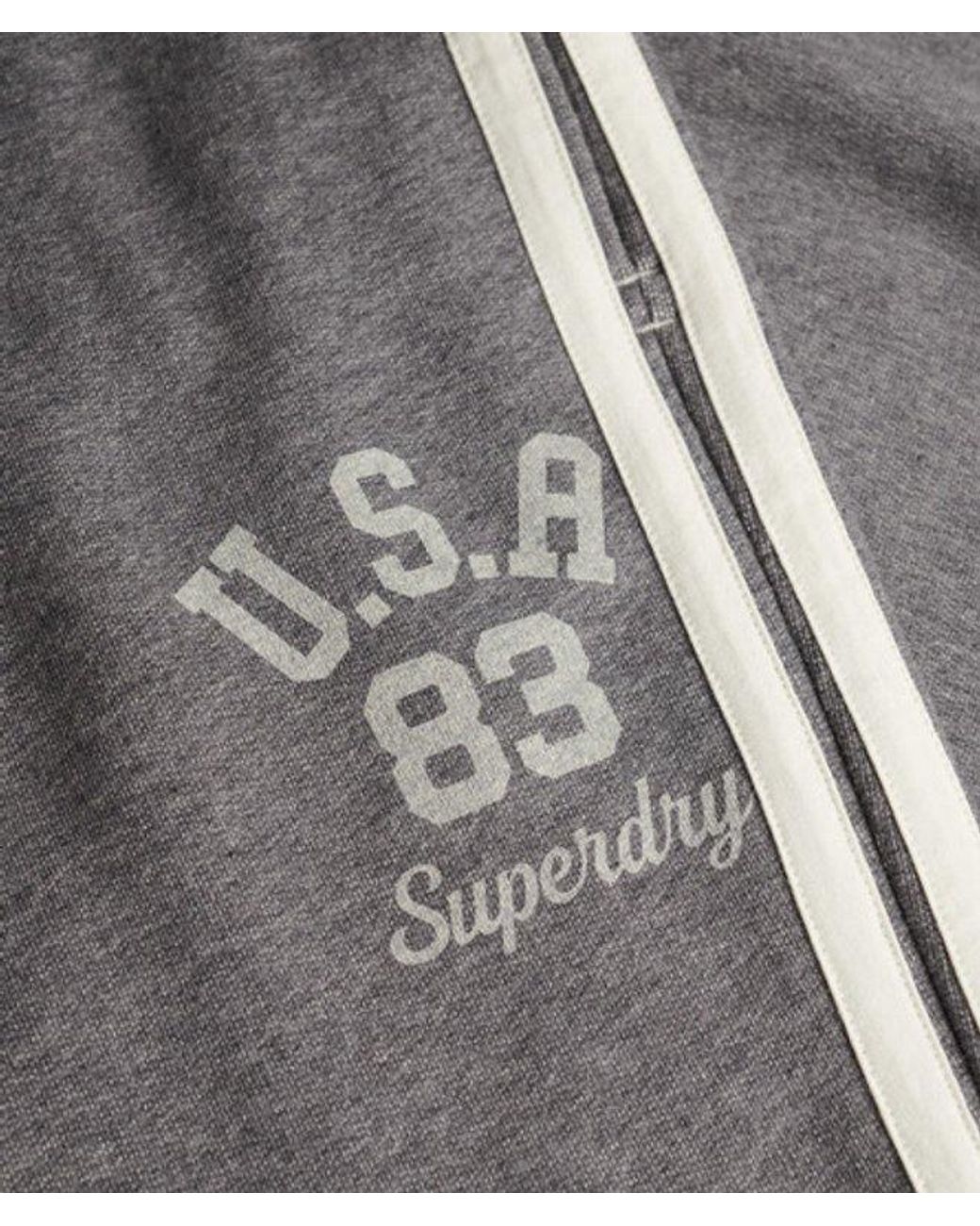 Superdry Red & Co Athletic Essentials Stripe Flare joggers