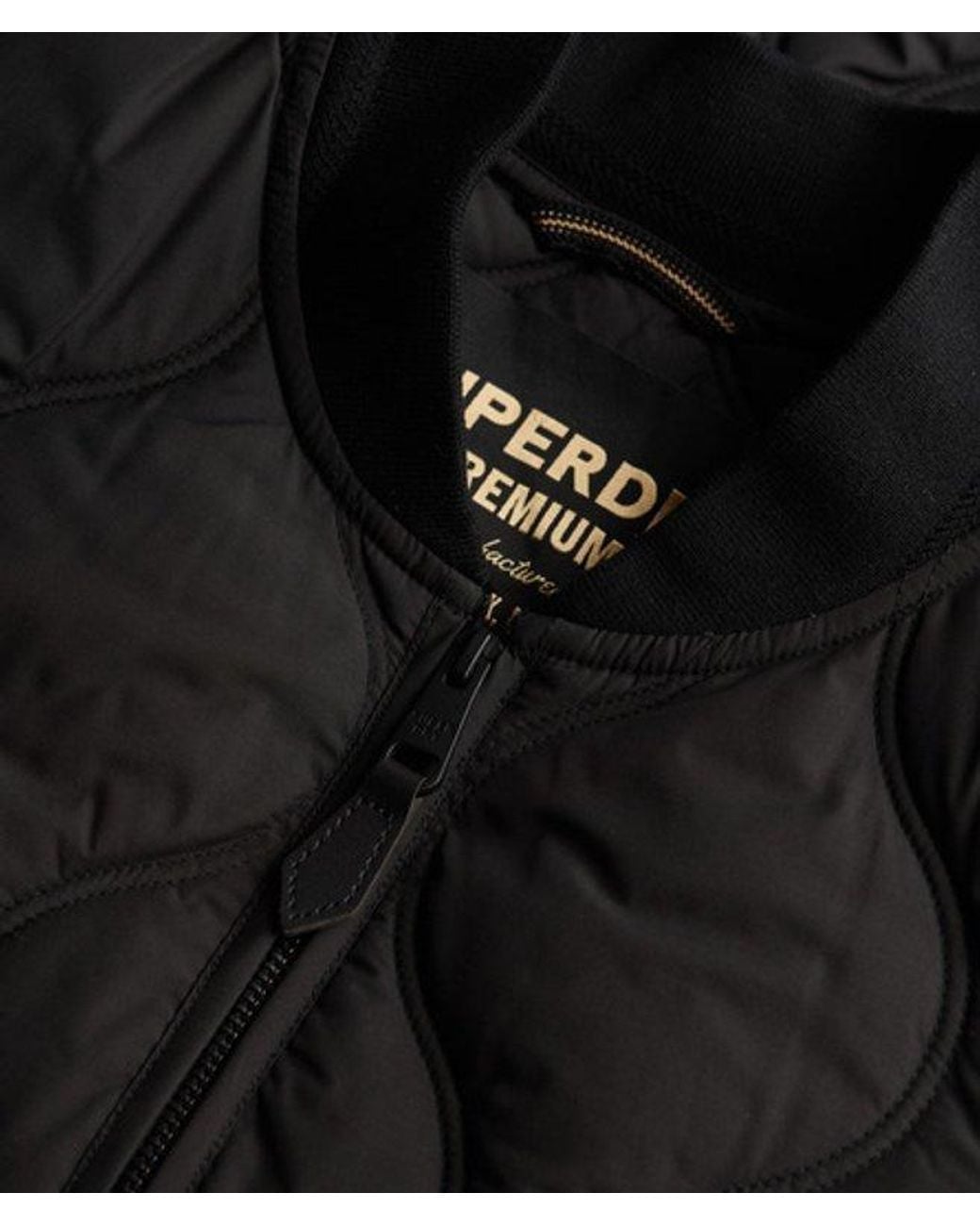 Superdry Black & Co Short Quilted Liner Jacket
