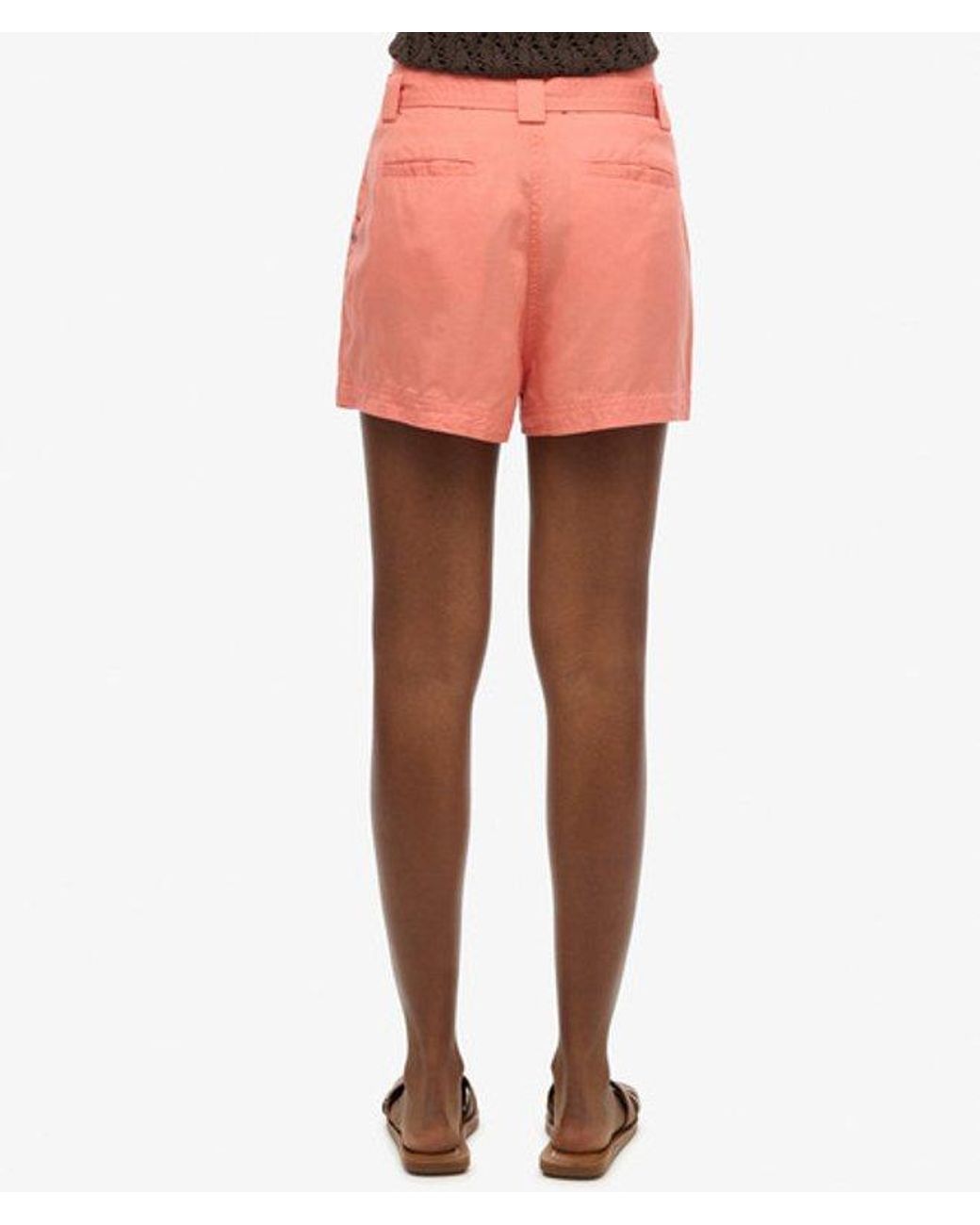 Superdry Red & Co Desert Paperbag Shorts