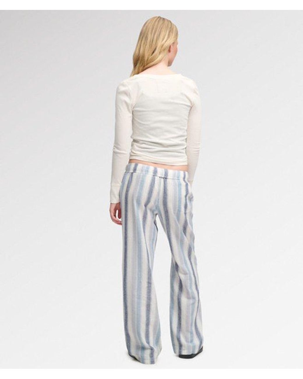 Superdry Blue & Co Komodo Pushkar Stripe Trousers