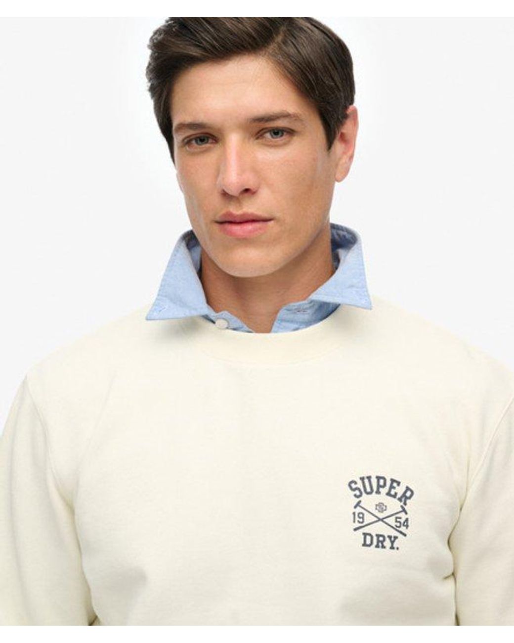 Superdry White & Co Athletic Club Crew Sweatshirt for men