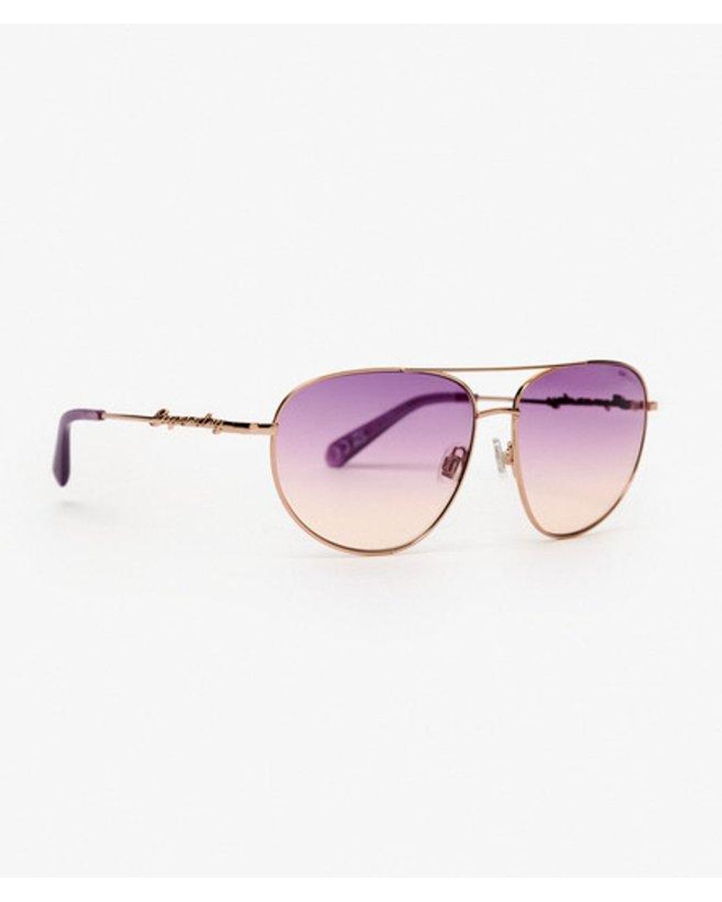 Superdry Pink & Co Gradient Lens Aviator Sunglasses