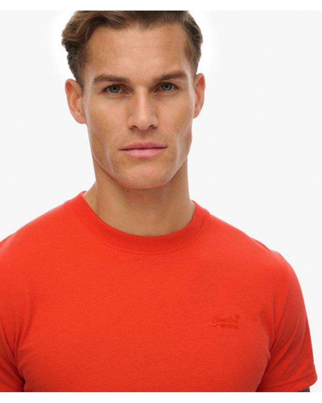 Superdry Red & Co Organic Cotton Essential Logo T-shirt for men