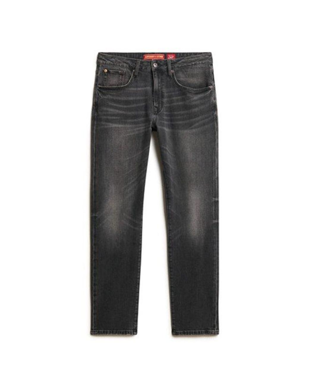 Superdry Black & Co Organic Cotton Vintage Slim Straight Jeans for men