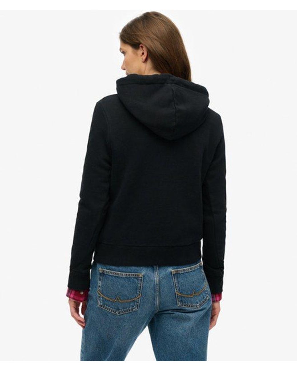 Superdry Black Floral Hoodie